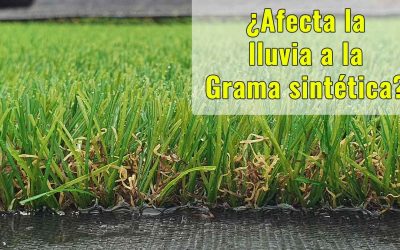 ¿Le afecta la lluvia a la Grama sintética?